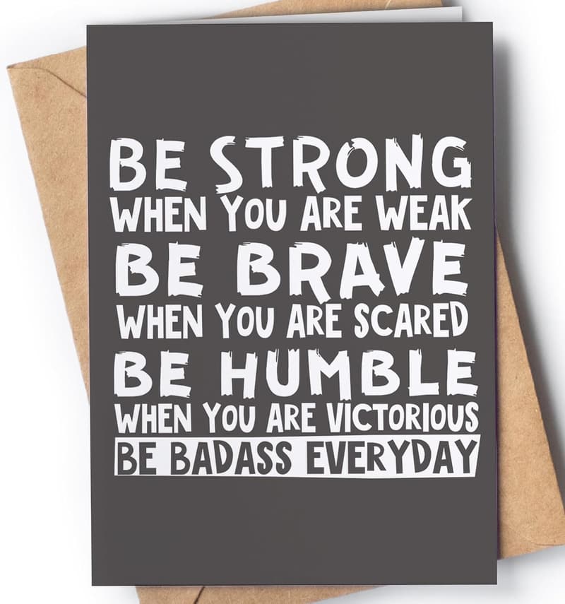 Inspirational Card for Men and Women - 