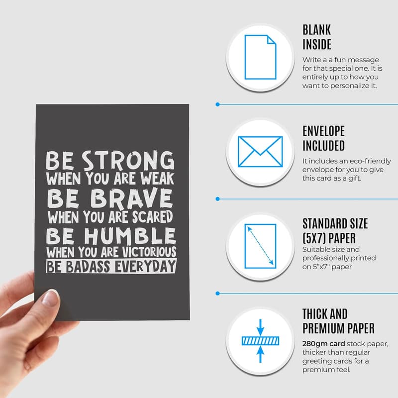 Inspirational Card for Men and Women - 