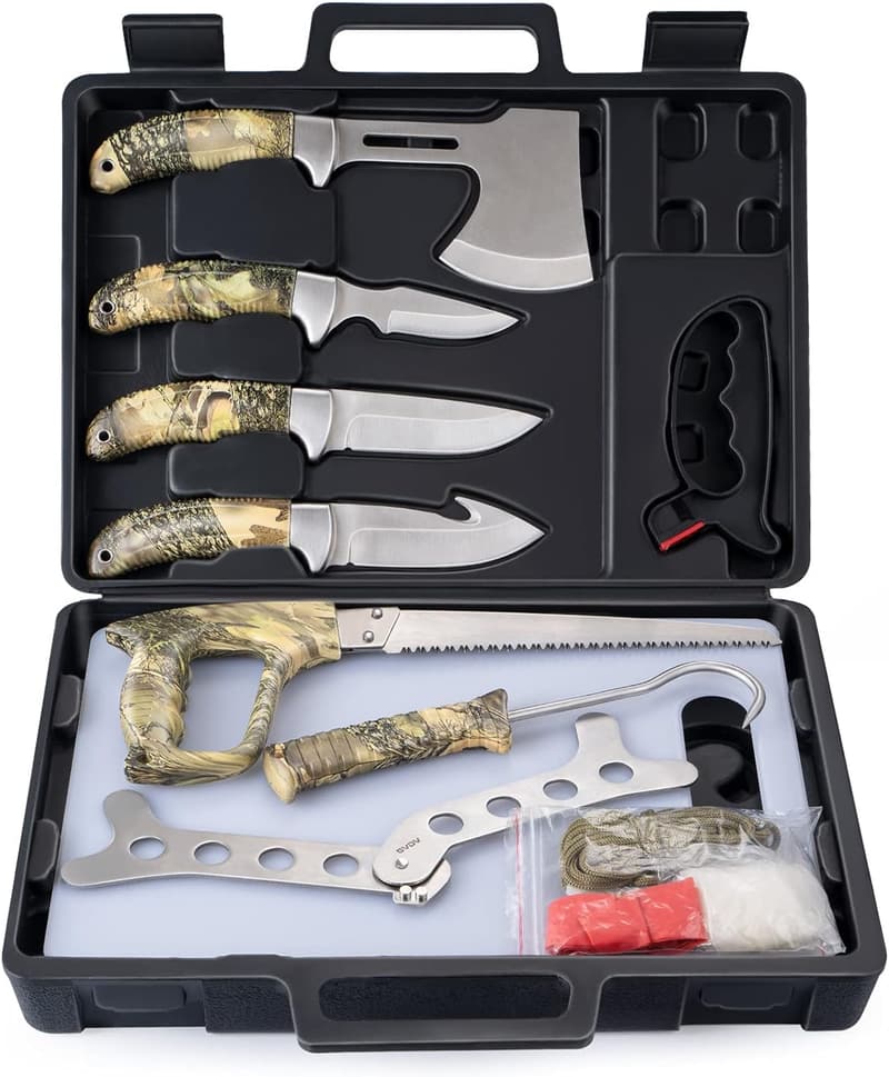 14-Piece Portable Butcher Game Processing Kit for Men