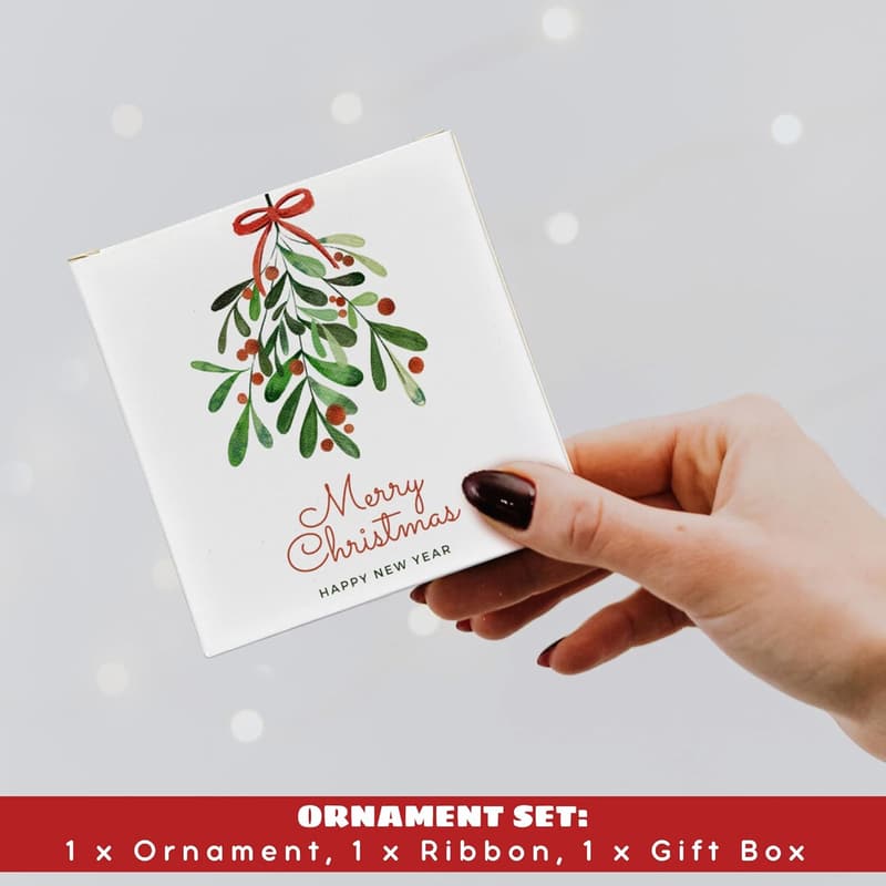 Engagement Gift: Ceramic Ornament for Couples