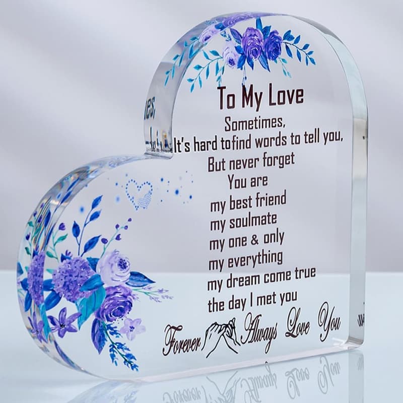 Personalized Acrylic Keepsake for Her - Soulmate Gift