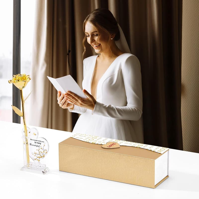 24K Gold Dipped Rose - Romantic Gift for Women