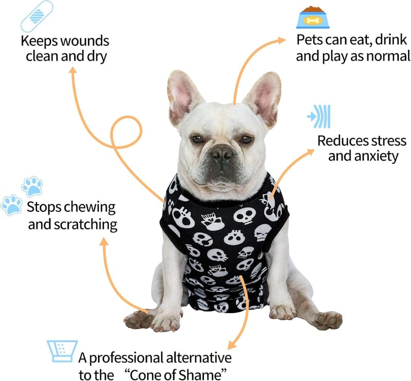 Dog Cat Surgical Recovery Suit for Pets - Prevent Licking Wounds