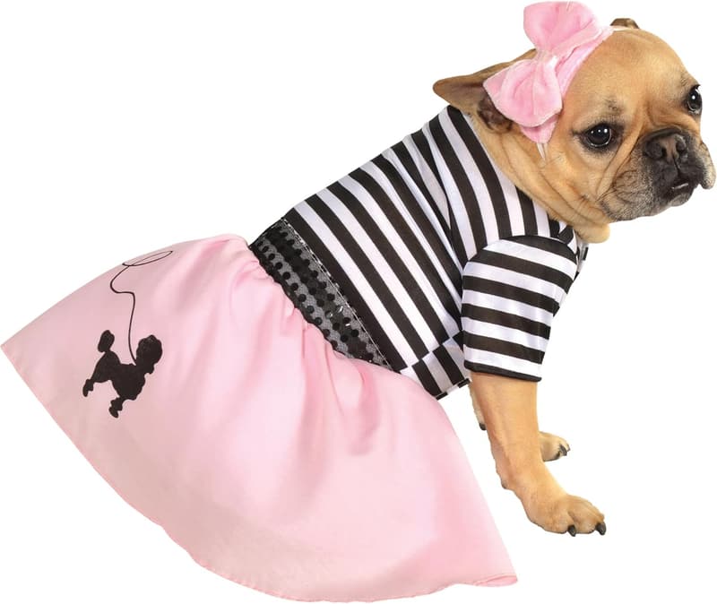 50s Girl Pet Costume for Themed Parties and Halloween, Small