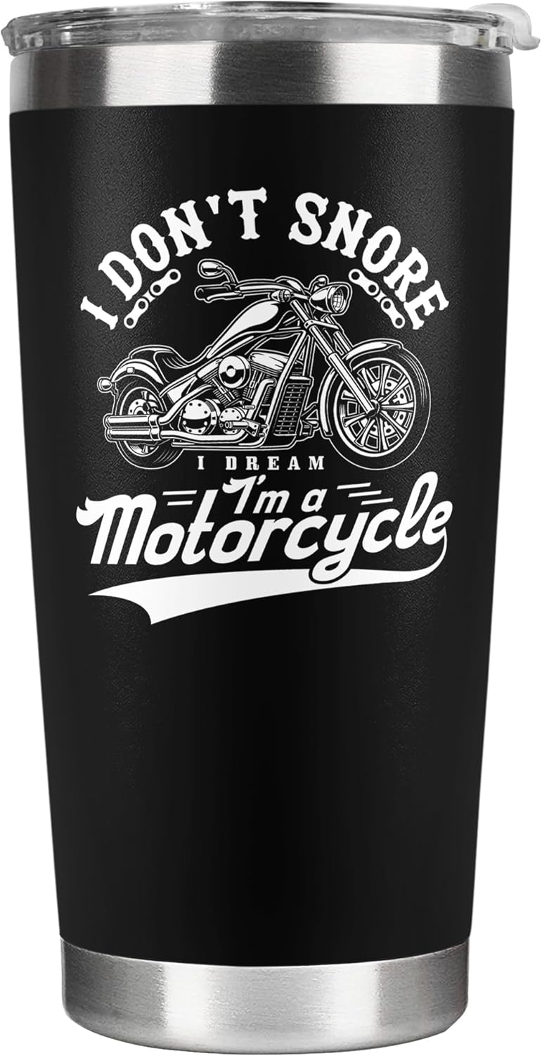 Father's Day Stainless Steel Tumbler for Motorcycle Lovers