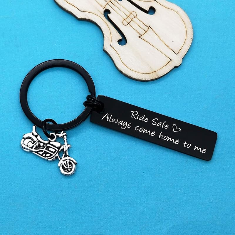 Ride Safe Keychain for Bikers - Father's Day Gift