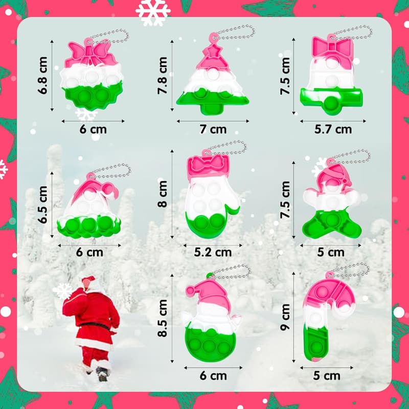 Christmas Party Favors - 64 PCS Grinch Trinkets & Fidget Toys