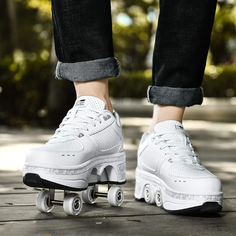 2-in-1 Detachable Roller Skate Sneakers for Kids