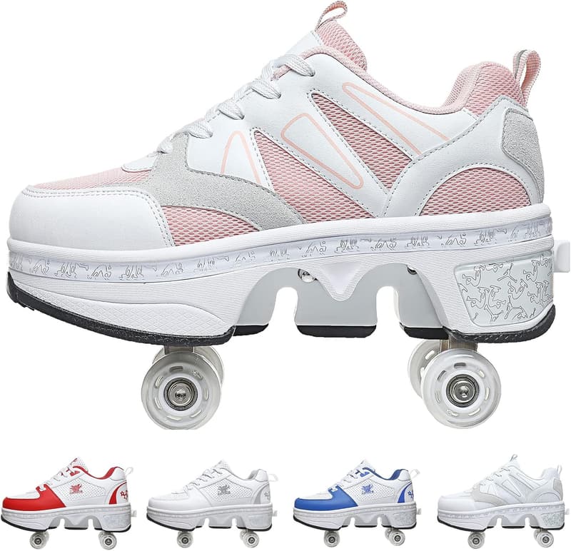 Retractable Roller Skate Sneakers for Girls and Women