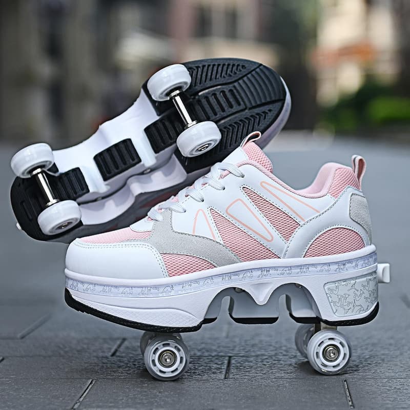 Retractable Roller Skate Sneakers for Girls and Women
