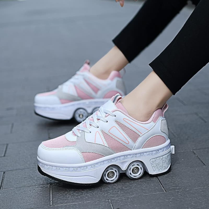 Retractable Roller Skate Sneakers for Girls and Women