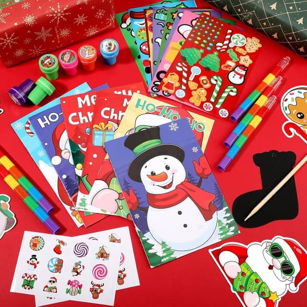 Christmas Party Favors: Gingerbread Coloring Books for Kids (24 Set)