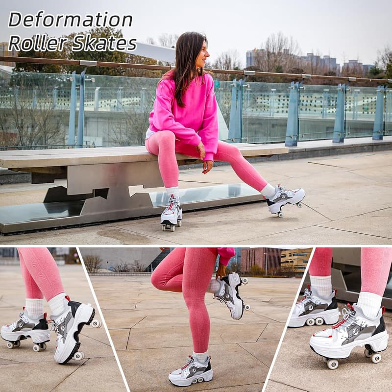 Outdoor Roller Skates for Kids | Light-Up Sneakers with Wheels