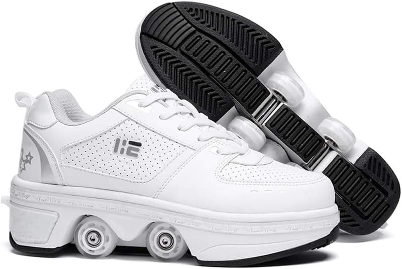 2-in-1 Detachable Roller Skate Sneakers for Kids