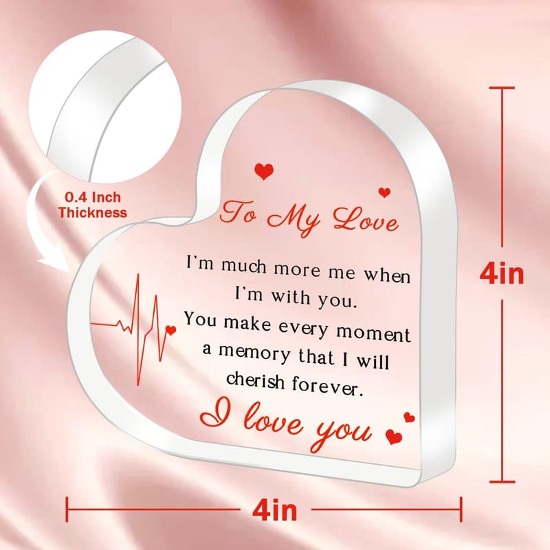 Engraved Acrylic Plaque - Perfect Anniversary Gift for Couples