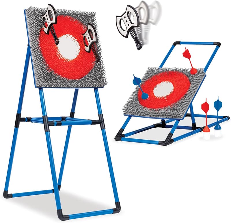 2-in-1 Backyard Axe Throwing & Lawn Dart Target Set
