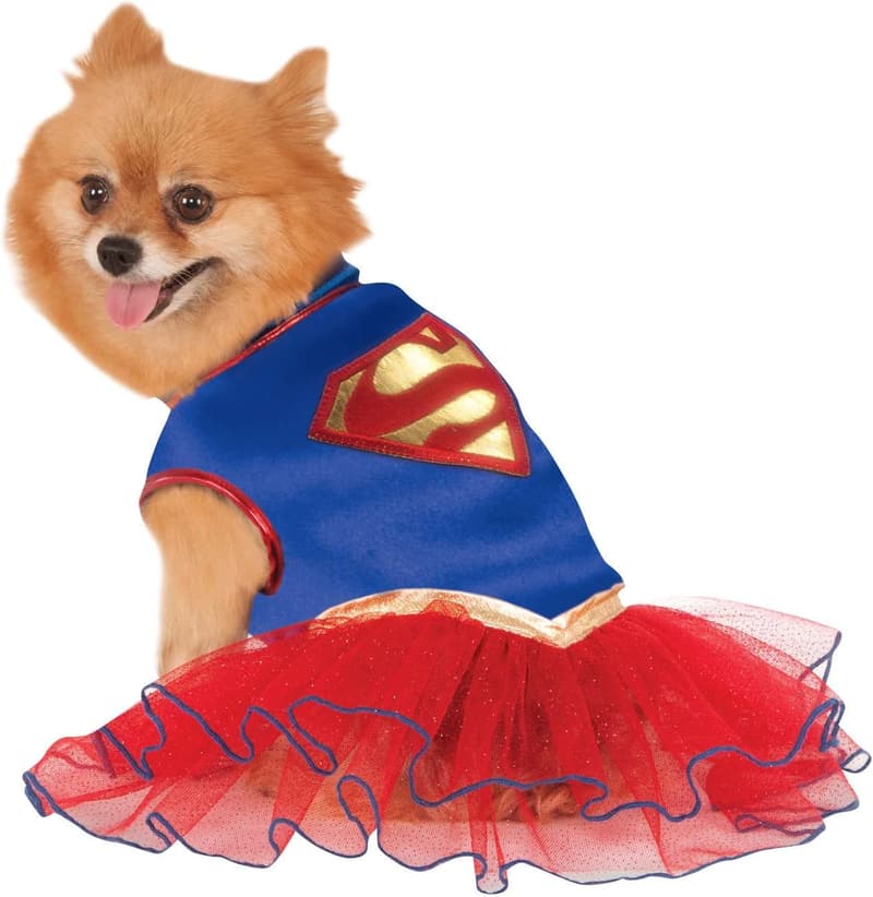 DC Comics Supergirl Pet Tutu Dress, X-Small, Multicolor