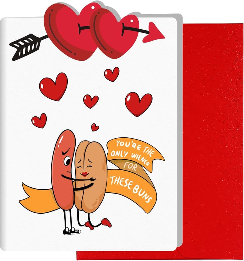 Valentine's Day Funny Card for Him - Gift for Husband or Boyfriend