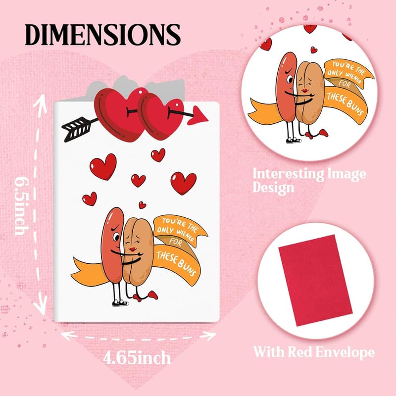 Valentine's Day Funny Card for Him - Gift for Husband or Boyfriend