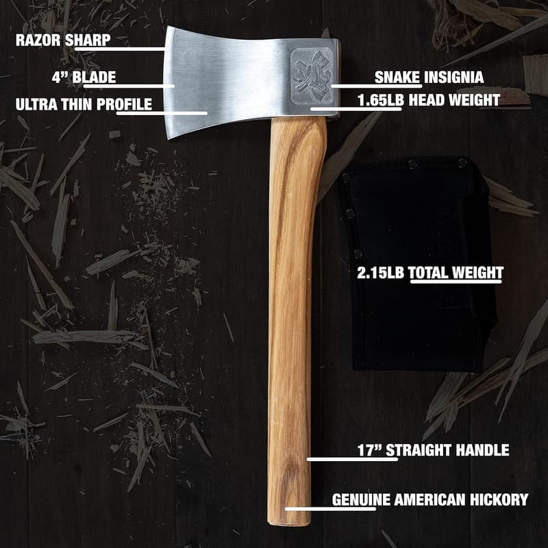 Premium Competition Throwing Axe with Nylon Sheath - Bad Axe