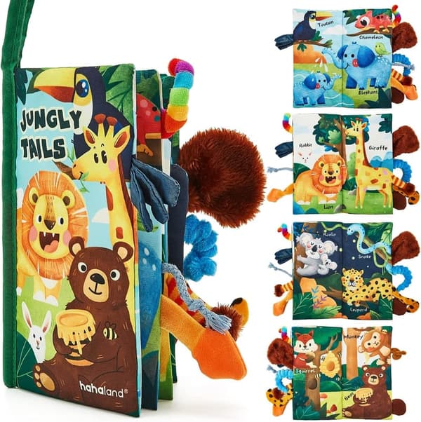 High Contrast Sensory Book for Babies 0-12 Months
