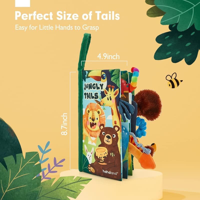 High Contrast Sensory Book for Babies 0-12 Months