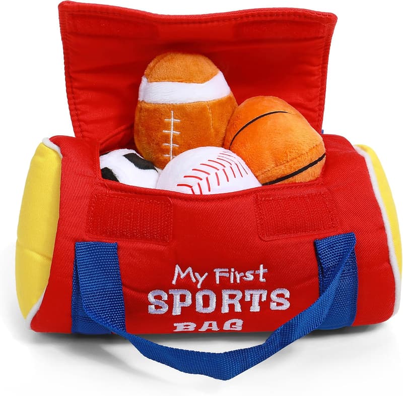 My First Sports Bag Plush Playset - 5 Piece Baby Gift