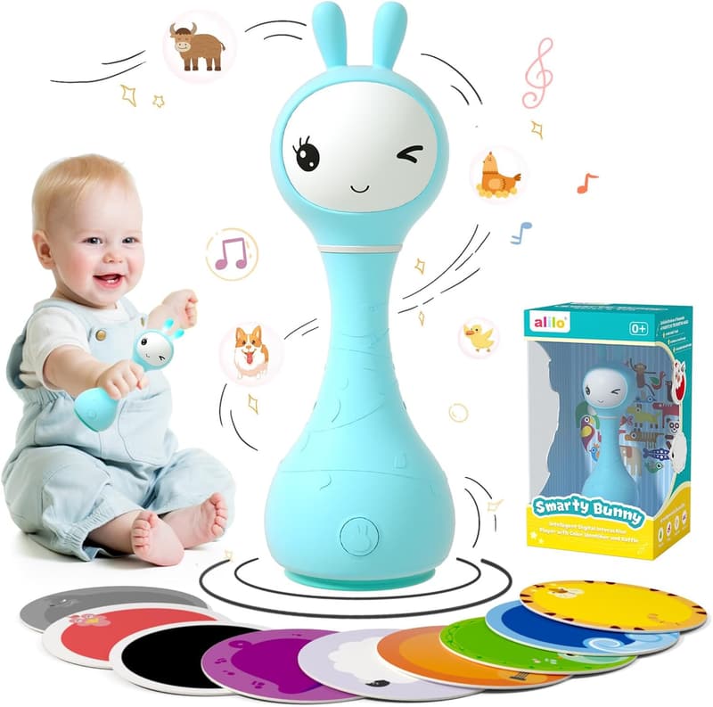 Light-Up Musical Baby Rattle for Infants 0-12 Months