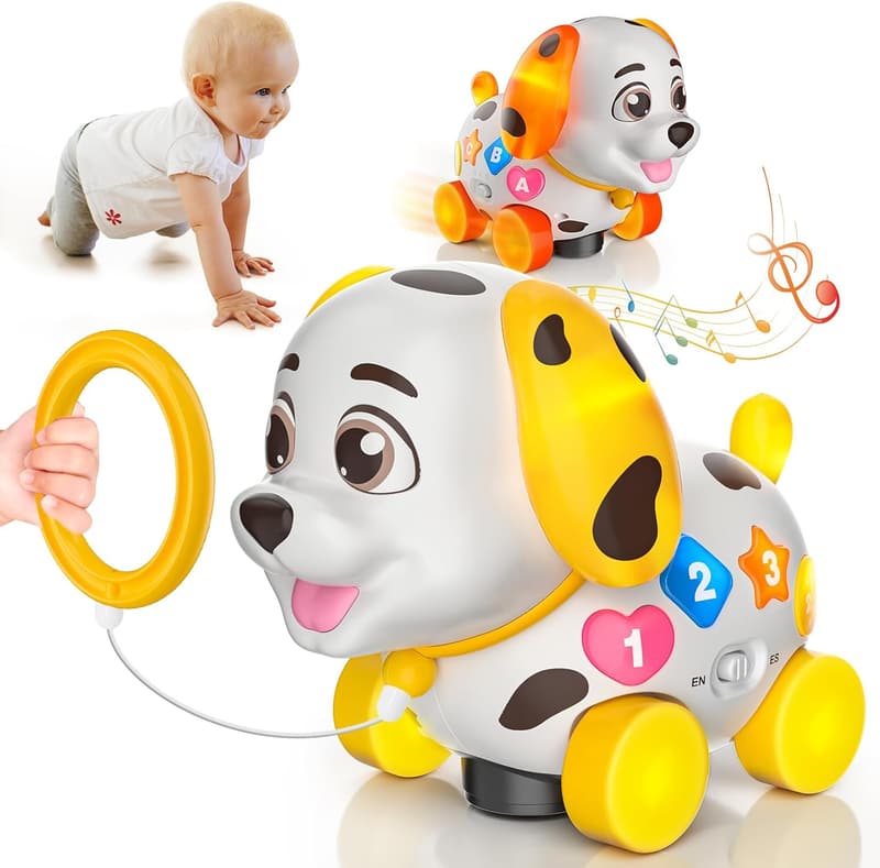 Musical Puppy Toy for 1st Birthday - Bilingual Learning Developmental Fun