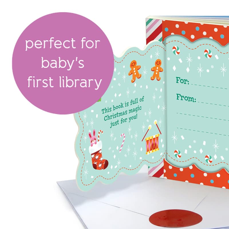 Baby's First Christmas Greeting Card Board Book for Newborns