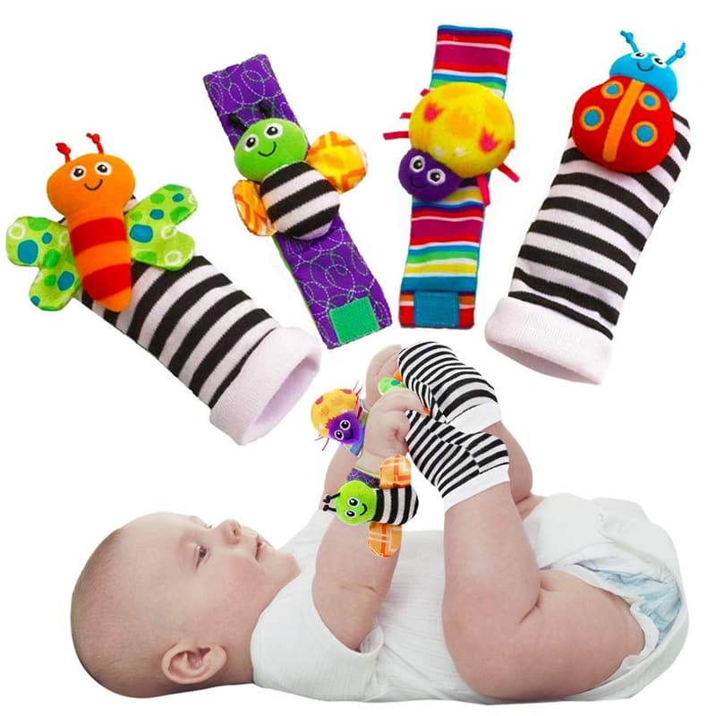 Infant Rattle Socks Toy for 3-12 Months - Gender Neutral