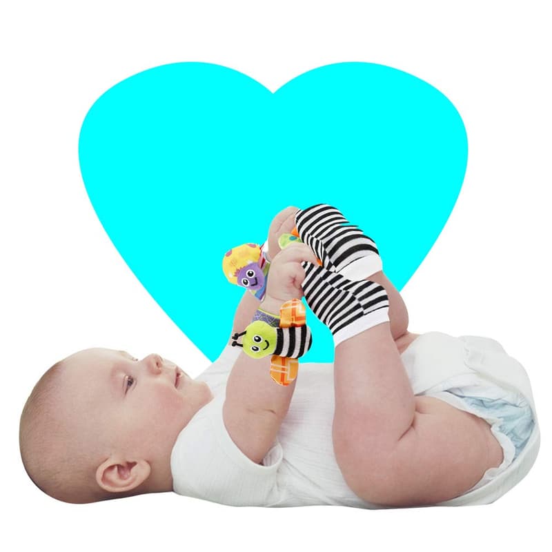 Infant Rattle Socks Toy for 3-12 Months - Gender Neutral