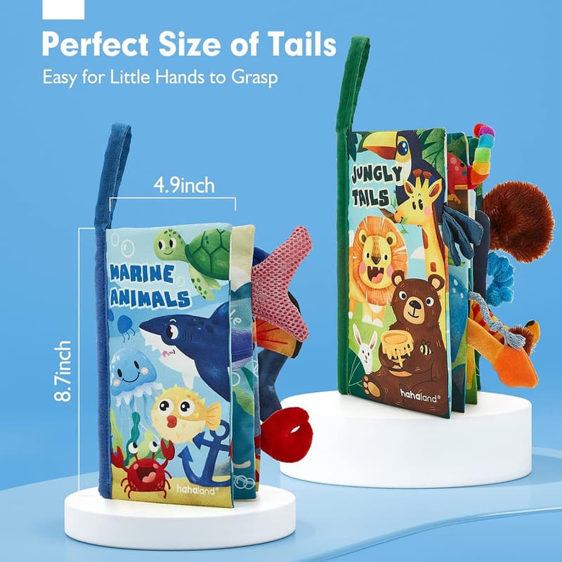 Montessori Crinkle Books Set for Infants - 0-12 Months