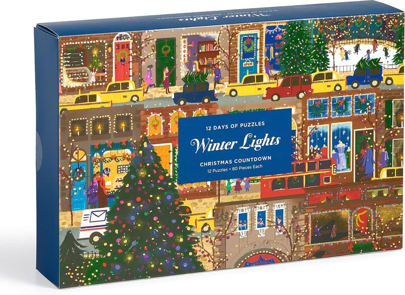 Winter Countdown Puzzle: 12 Days of Winter City Fun