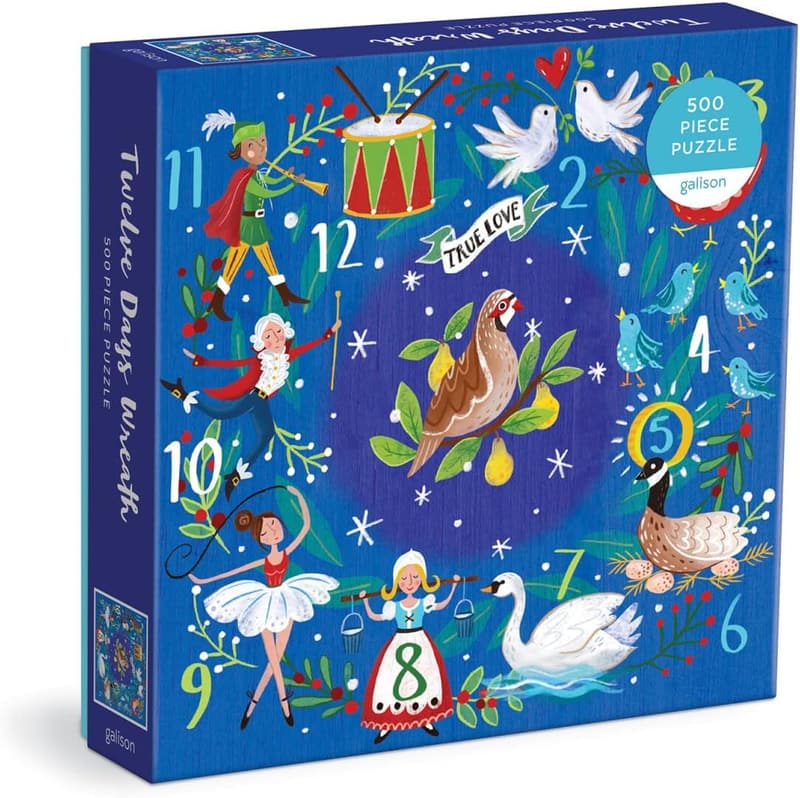 12 Days of Christmas Jigsaw Puzzle - 500 Pieces for Adults
