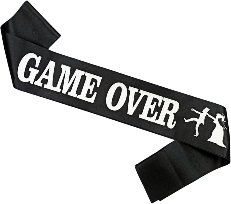 Bachelor Party Groom Sash - Funny Gift for Video Gamer