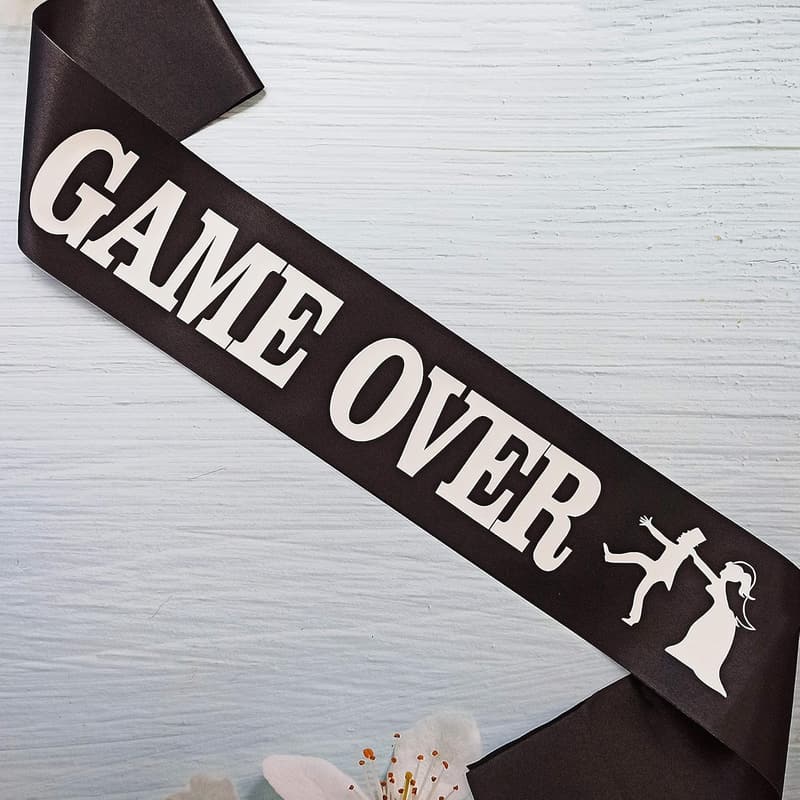 Bachelor Party Groom Sash - Funny Gift for Video Gamer