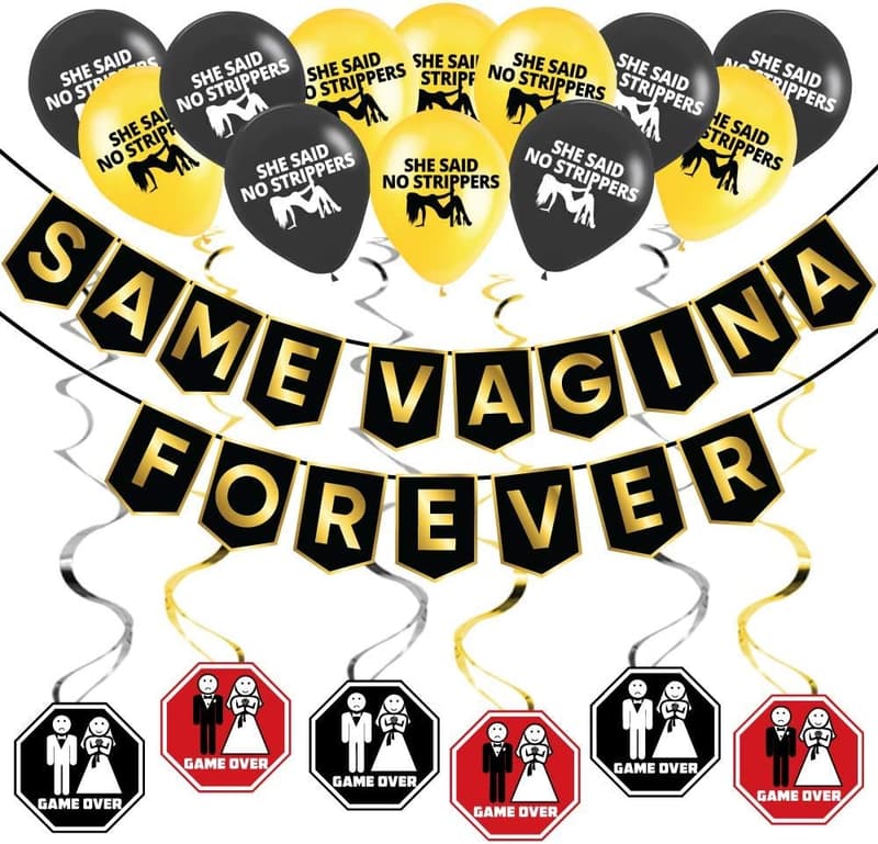 Bachelor Party Supplies and Decorations Pack
