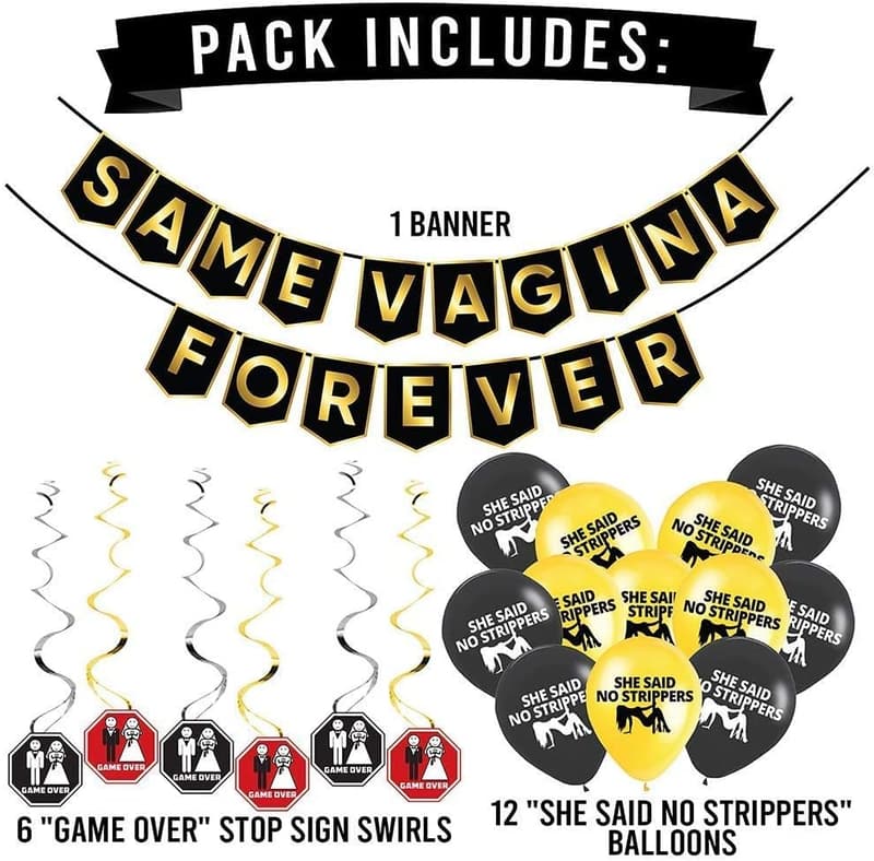 Bachelor Party Supplies and Decorations Pack
