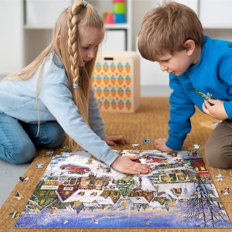 Christmas 500-Piece Jigsaw Puzzle for Adults and Kids