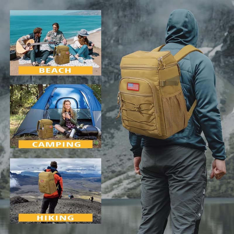 Insulated 25L Tactical Cooler Backpack for Work & Adventures