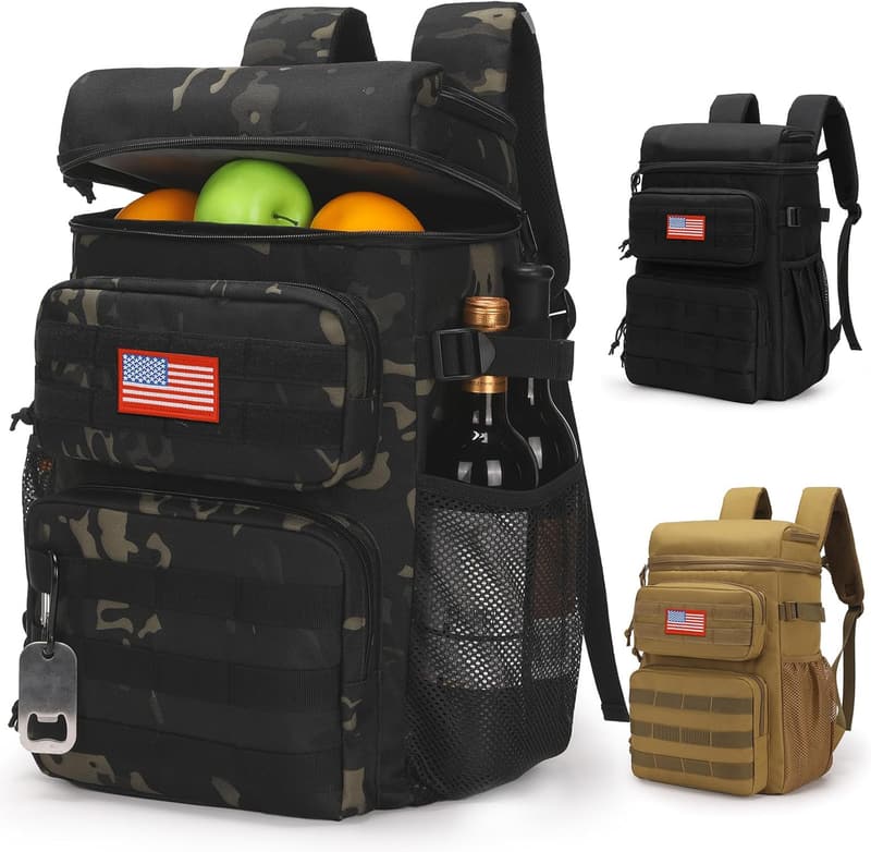 Portable Insulated Cooler Backpack for Travel and Camping