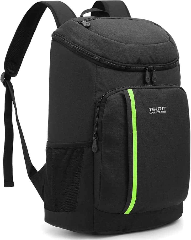 Insulated Cooler Backpack for 30 Cans - Lightweight & Leak-Proof
