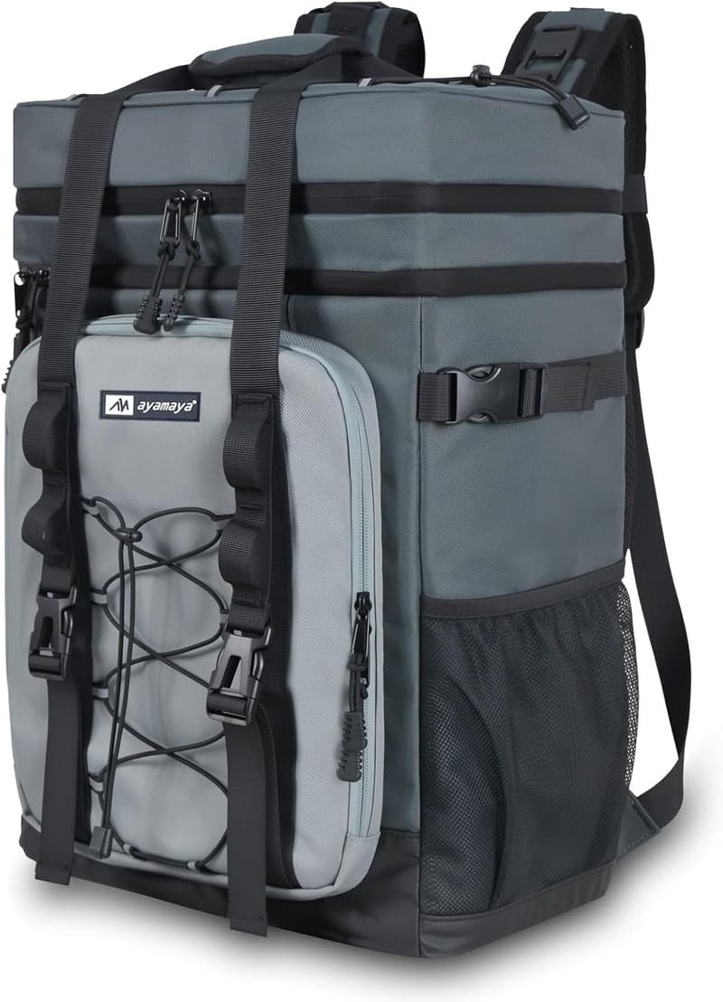 AYAMAYA Waterproof Leakproof Backpack Cooler for Camping & Travel
