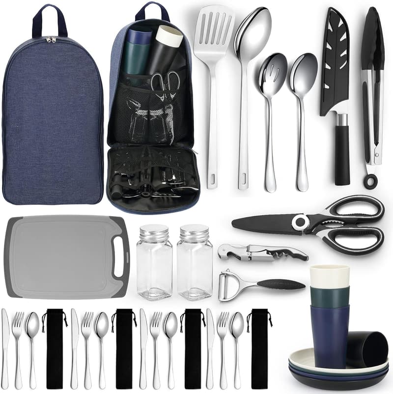 Camping Essentials Cooking Utensils Set for Outdoor Adventures