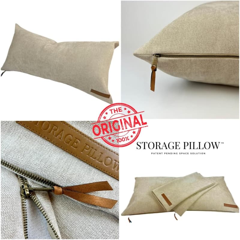XL Zippered Storage Pillowcase for Bedding & Clothes