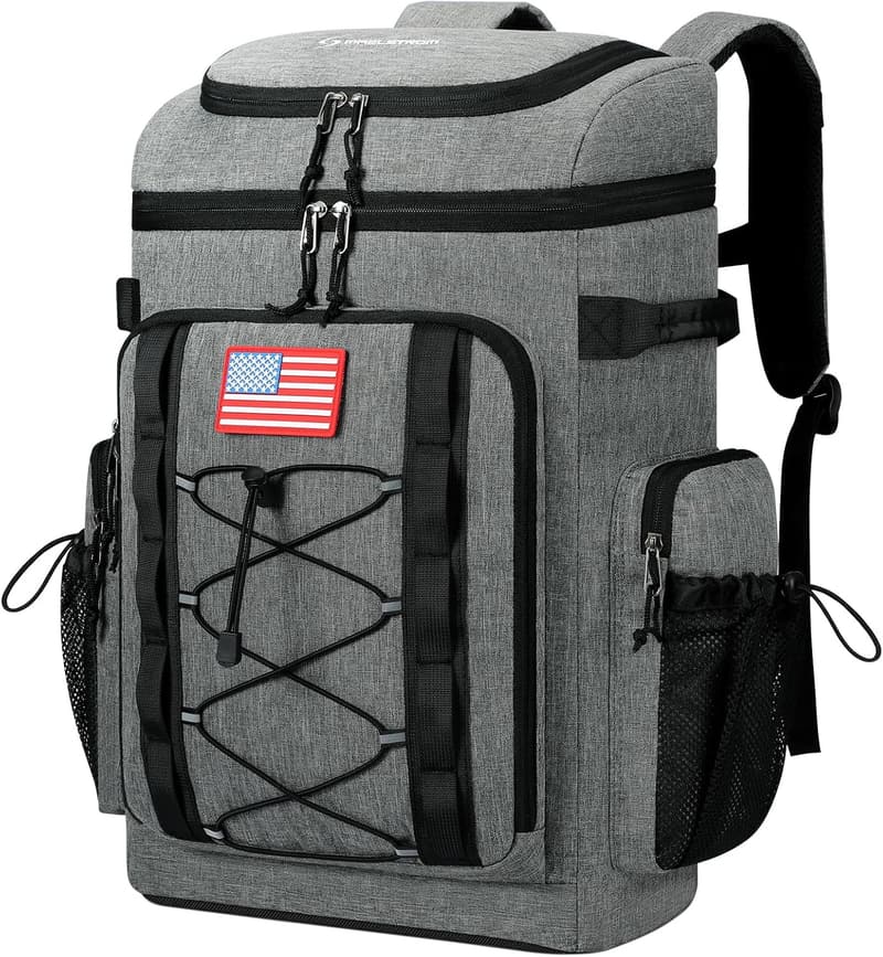 Insulated Backpack Cooler for 50 Cans - Waterproof & Lightweight