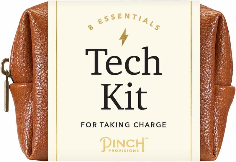Tech Emergency Kit in Cognac - 8 Essential Accessories for Techies