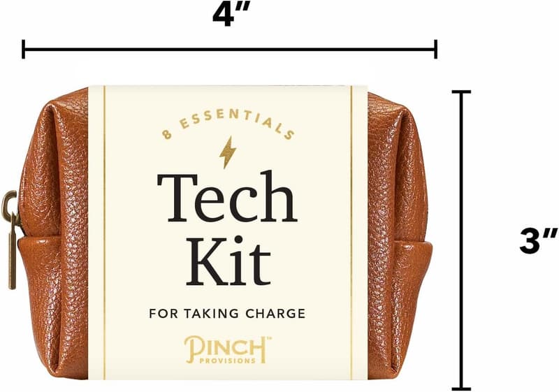 Tech Emergency Kit in Cognac - 8 Essential Accessories for Techies