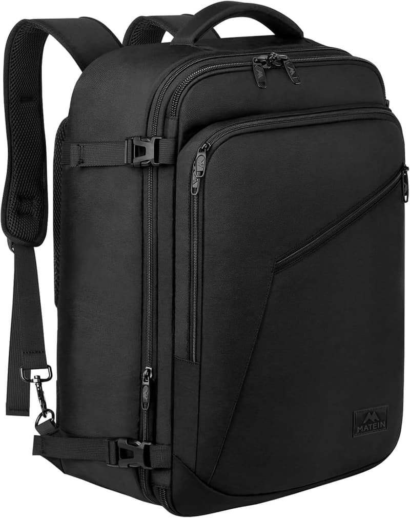 Extra Large Expandable Travel Backpack, Water Resistant 40L